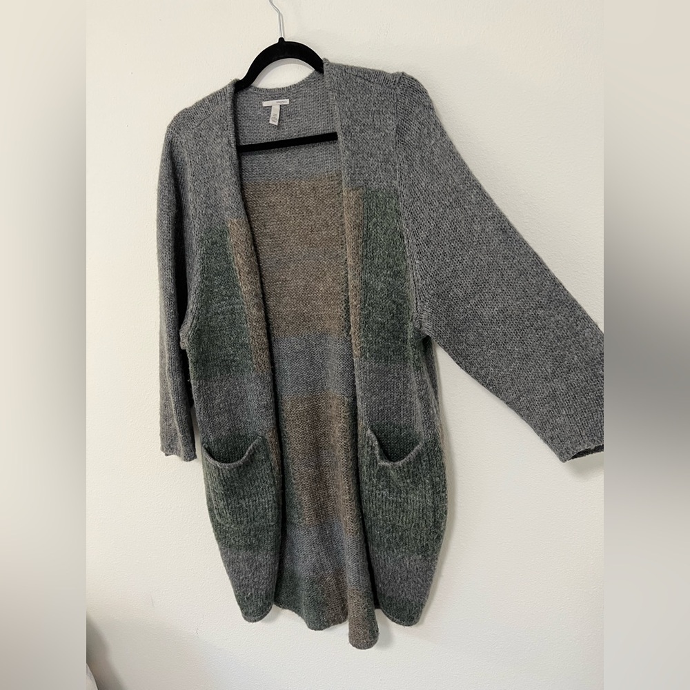 Halogen Color-Block Open Cardigan - Picture 3 of 6